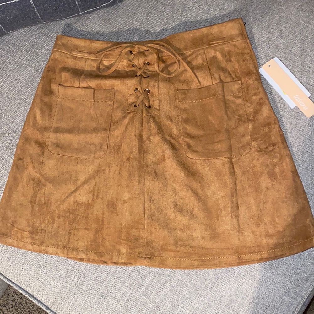 NWT Suede skirt